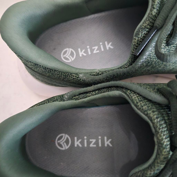 Women's Kizik Madrid Eco-friendly Knit Olive Green Sneakers Size 8 - Picture 5 of 11